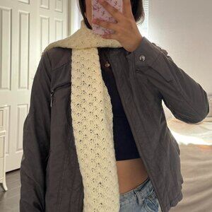 Women's Cream Scarf-wraps